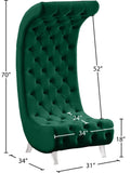 Crescent Modern Accent Chair with Soft Velvet Upholstery and Chic Acrylic Legs for Stylish Spaces