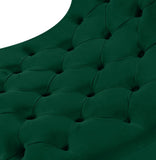 Crescent Modern Accent Chair with Soft Velvet Upholstery and Chic Acrylic Legs for Stylish Spaces