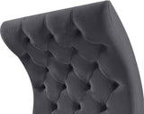Crescent Modern Accent Chair with Soft Velvet Upholstery and Chic Acrylic Legs for Stylish Spaces