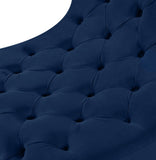 Crescent Modern Accent Chair with Soft Velvet Upholstery and Chic Acrylic Legs for Stylish Spaces