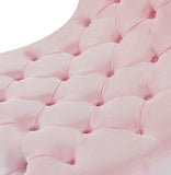 Crescent Modern Accent Chair with Soft Velvet Upholstery and Chic Acrylic Legs for Stylish Spaces