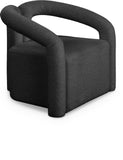 Otto Contemporary Accent Chair with Curved Back, Stylish Design, and Comfortable Seating Experience