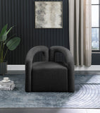 Otto Contemporary Accent Chair with Curved Back, Stylish Design, and Comfortable Seating Experience