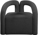 Otto Contemporary Accent Chair with Curved Back, Stylish Design, and Comfortable Seating Experience