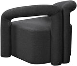 Otto Contemporary Accent Chair with Curved Back, Stylish Design, and Comfortable Seating Experience