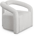 Otto Contemporary Accent Chair with Curved Back, Stylish Design, and Comfortable Seating Experience