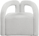 Otto Contemporary Accent Chair with Curved Back, Stylish Design, and Comfortable Seating Experience