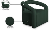 Otto Contemporary Accent Chair with Curved Back, Stylish Design, and Comfortable Seating Experience