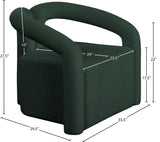 Otto Contemporary Accent Chair with Curved Back, Stylish Design, and Comfortable Seating Experience