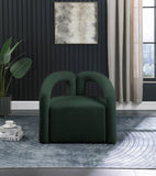 Otto Contemporary Accent Chair with Curved Back, Stylish Design, and Comfortable Seating Experience