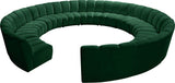 Infinity - 12 Piece Velvet Modular Sectional