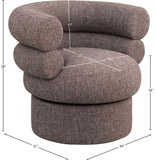 Valentina Accent Swivel Chair - Modern Comfort & Style with Channel Tufting for Any Room Decor