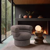Valentina Accent Swivel Chair - Modern Comfort & Style with Channel Tufting for Any Room Decor