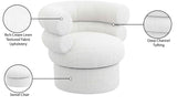 Valentina Accent Swivel Chair - Modern Comfort & Style with Channel Tufting for Any Room Decor