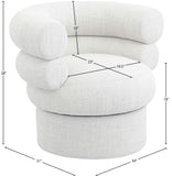 Valentina Accent Swivel Chair - Modern Comfort & Style with Channel Tufting for Any Room Decor