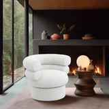 Valentina Accent Swivel Chair - Modern Comfort & Style with Channel Tufting for Any Room Decor