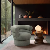Valentina Accent Swivel Chair - Modern Comfort & Style with Channel Tufting for Any Room Decor
