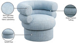 Valentina Accent Swivel Chair - Modern Comfort & Style with Channel Tufting for Any Room Decor