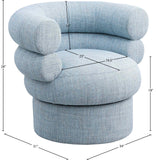 Valentina Accent Swivel Chair - Modern Comfort & Style with Channel Tufting for Any Room Decor