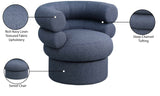Valentina Accent Swivel Chair - Modern Comfort & Style with Channel Tufting for Any Room Decor