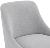 Camden Dining Chair Set of 2 - Luxurious Upholstered Comfort with Durable Matte Black Metal Legs