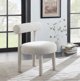 Parlor Contemporary Accent Chair with Solid Wood Frame and Chic Modern Design for Stylish Living Spaces