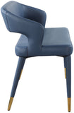 Destiny Contemporary Faux Leather Bench with Gold Tipped Legs for Stylish Extra Seating Space