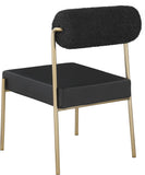 Carly Contemporary Dining Chair Set of 2 - Stylish Iron Frame with Soft Seating for Modern Homes