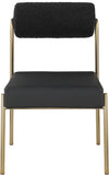 Carly Contemporary Dining Chair Set of 2 - Stylish Iron Frame with Soft Seating for Modern Homes
