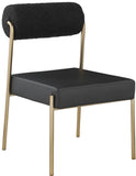 Carly Contemporary Dining Chair Set of 2 - Stylish Iron Frame with Soft Seating for Modern Homes