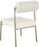 Carly Contemporary Dining Chair Set of 2 - Stylish Iron Frame with Soft Seating for Modern Homes