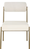 Carly Contemporary Dining Chair Set of 2 - Stylish Iron Frame with Soft Seating for Modern Homes