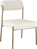 Carly Contemporary Dining Chair Set of 2 - Stylish Iron Frame with Soft Seating for Modern Homes