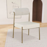 Carly Contemporary Dining Chair Set of 2 - Stylish Iron Frame with Soft Seating for Modern Homes