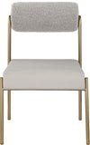 Carly Contemporary Dining Chair Set of 2 - Stylish Iron Frame with Soft Seating for Modern Homes