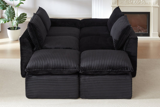 DERVAL 101" 6-Seater Sofa