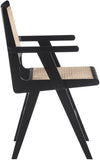 Preston Natural Cane Mid-Century Dining Arm Chair Set - Stylish Comfort for Every Dining Space