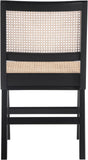 Preston Mid-Century Dining Side Chair Set - Stylish Cane Back Design for Elegant Dining Spaces