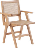 Preston Natural Cane Mid-Century Dining Arm Chair Set - Stylish Comfort for Every Dining Space