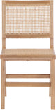 Preston Mid-Century Dining Side Chair Set - Stylish Cane Back Design for Elegant Dining Spaces