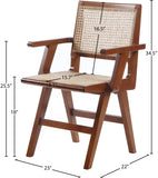 Preston Natural Cane Mid-Century Dining Arm Chair Set - Stylish Comfort for Every Dining Space