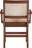 Preston Natural Cane Mid-Century Dining Arm Chair Set - Stylish Comfort for Every Dining Space