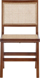 Preston Mid-Century Dining Side Chair Set - Stylish Cane Back Design for Elegant Dining Spaces