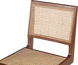 Preston Mid-Century Dining Side Chair Set - Stylish Cane Back Design for Elegant Dining Spaces