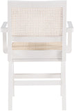 Preston Natural Cane Mid-Century Dining Arm Chair Set - Stylish Comfort for Every Dining Space
