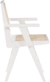 Preston Natural Cane Mid-Century Dining Arm Chair Set - Stylish Comfort for Every Dining Space