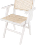 Preston Natural Cane Mid-Century Dining Arm Chair Set - Stylish Comfort for Every Dining Space