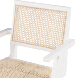 Preston Natural Cane Mid-Century Dining Arm Chair Set - Stylish Comfort for Every Dining Space
