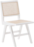 Preston Mid-Century Dining Side Chair Set - Stylish Cane Back Design for Elegant Dining Spaces