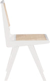 Preston Mid-Century Dining Side Chair Set - Stylish Cane Back Design for Elegant Dining Spaces